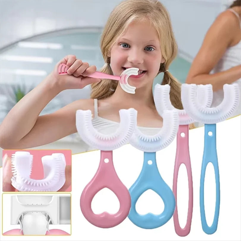 360° U-Shaped Baby Toothbrush – Safe Children Teether Brush