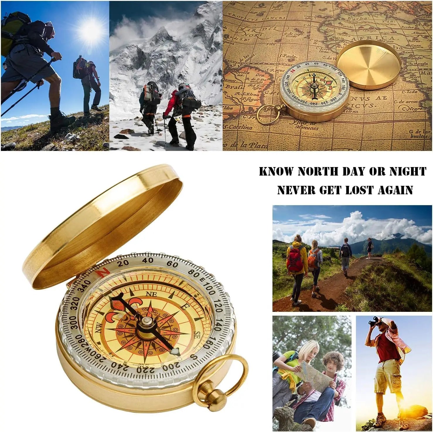 Ultimate Survival Pocket Compass – Rugged Metal Design for Kids & Hikers